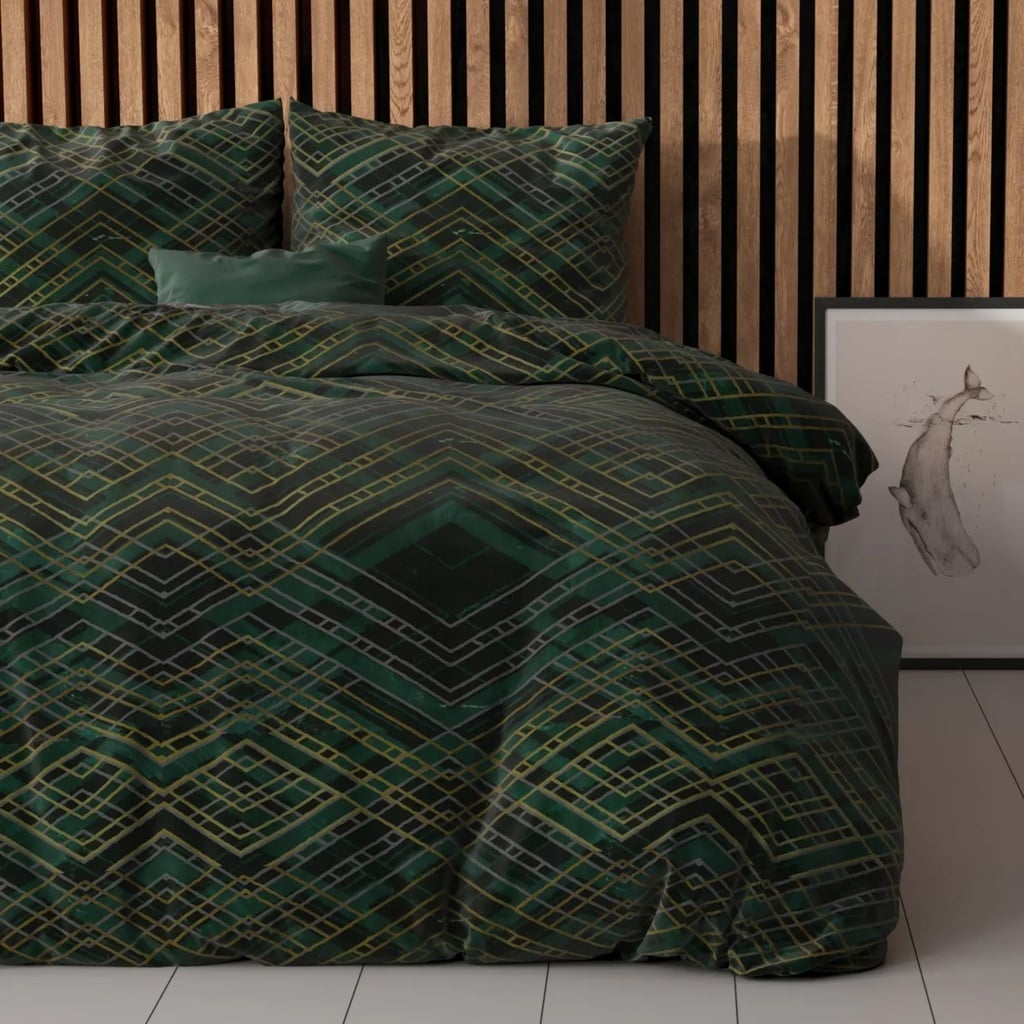 [15020465] POSTELJINA ELEGANCE AUTHENTIC TRIANGLE GREEN (200X200)
