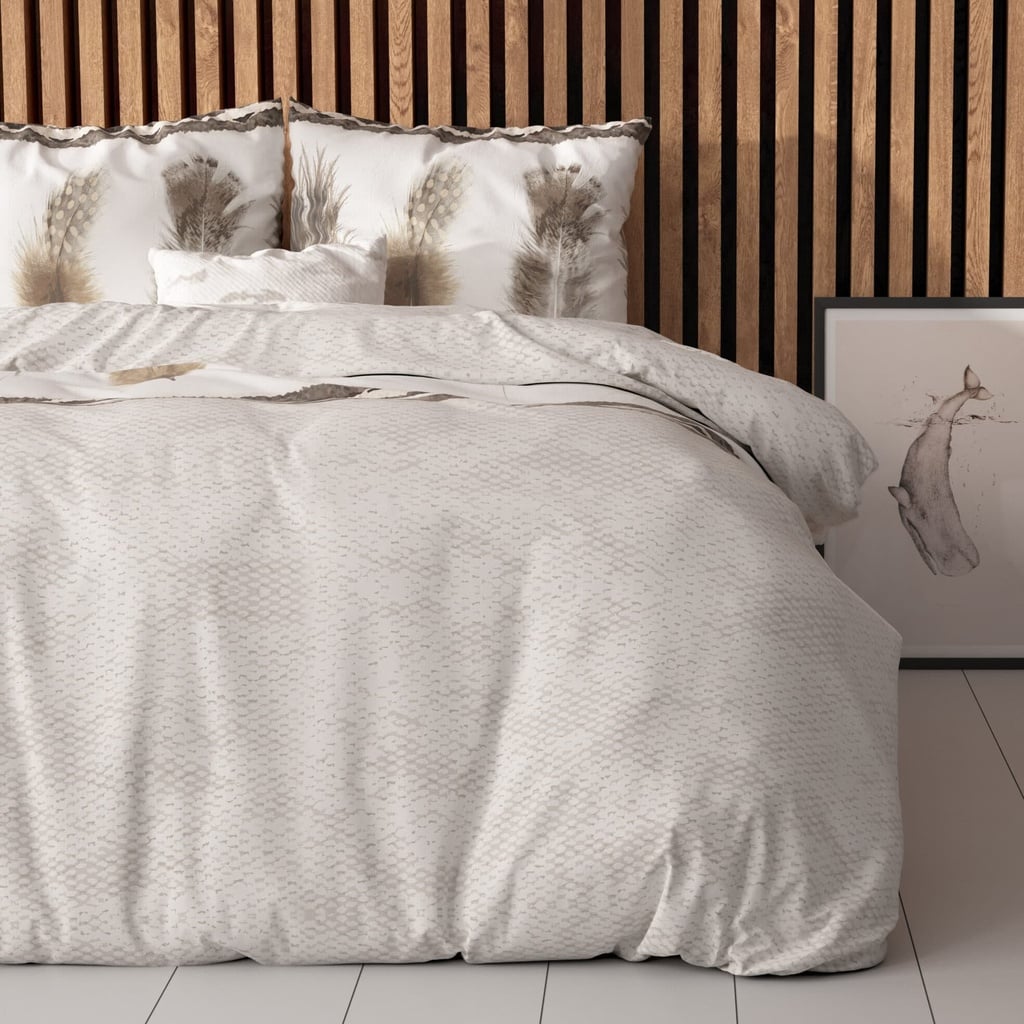 [17016149] POSTELJINA ELEGANCE FEATHERS 3 GREY (140X200)