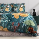 [17015819] POSTELJINA SATEN CALANTHE GREEN (200X200)
