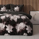 [17016125] POSTELJINA ELEGANCE DARK FLOWER BLACK (140X200)