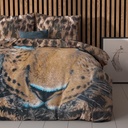 [14017451] POSTELJINA PERKAL CHEETAH TAUPE (140X200)
