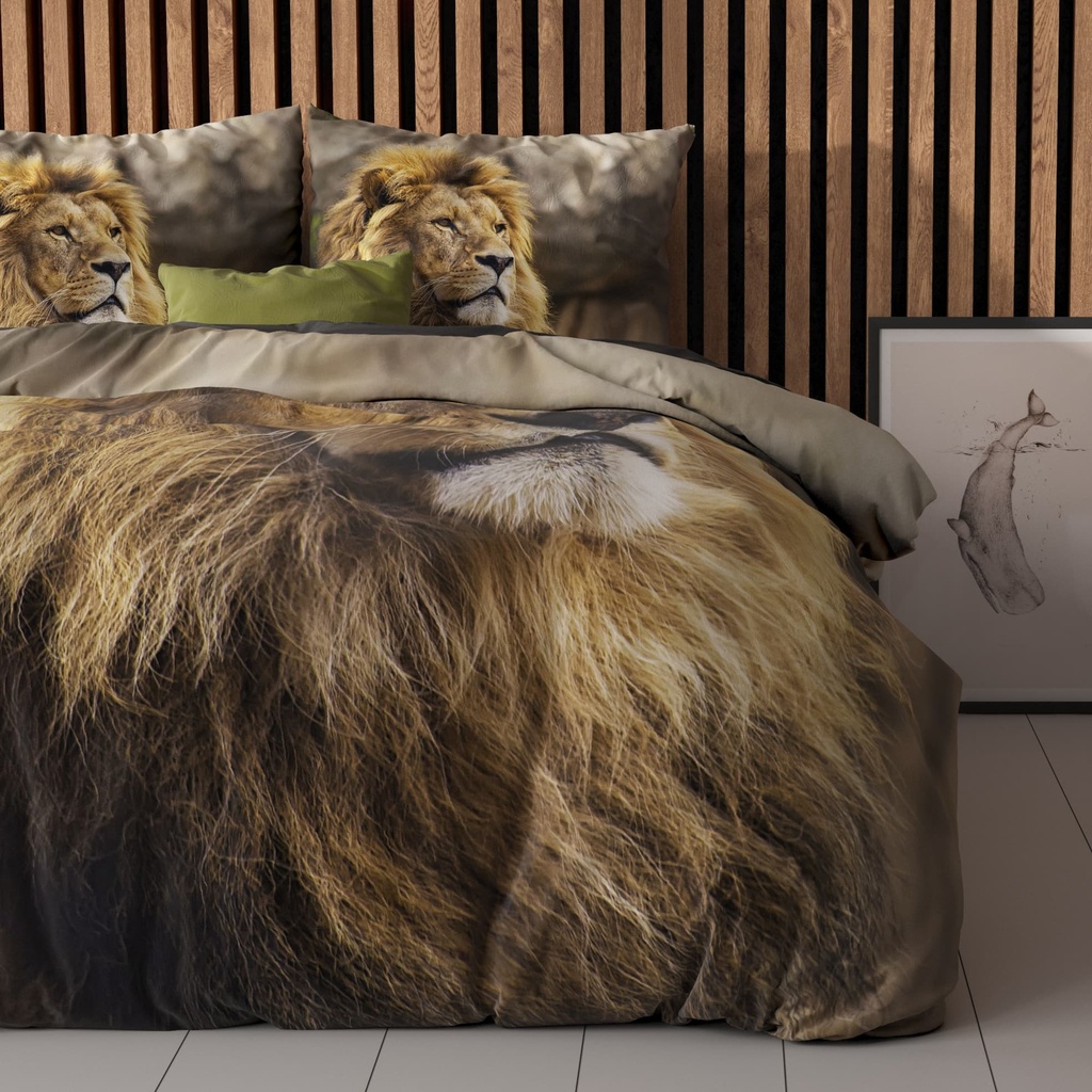 [14019716] POSTELJINA PERKAL LION MIND TAUPE (140X200)