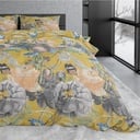 [15023742] POSTELJINA SATEN ANDOLF YELLOW (200X200)