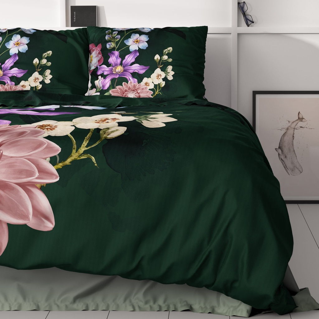 [15029842] POSTELJINA SATEN DEEPLY FLOWER MULTI (240X200)