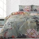 [15021556] POSTELJINA PERKAL MARBLE ART DECO GREEN (200X200)