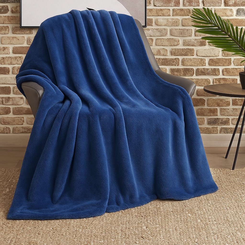 [17026528] DEKA RABBIT FUR BLUE (150X200)