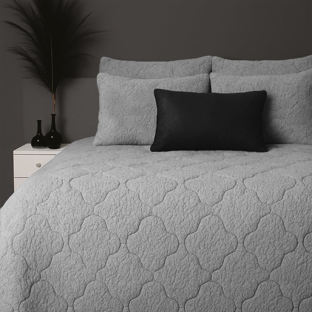 [17019775] LAZYBED ALL IN ONE TEDDY GREY (140X200)