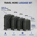 Olive Green Travel Luggage Set