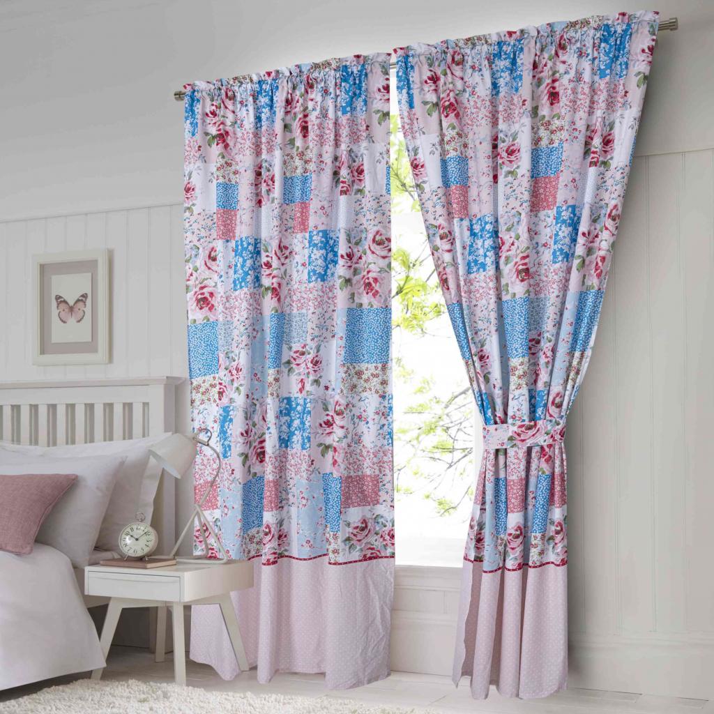 SET OD 2 ZAVJESE FLORAL PATCHWORK