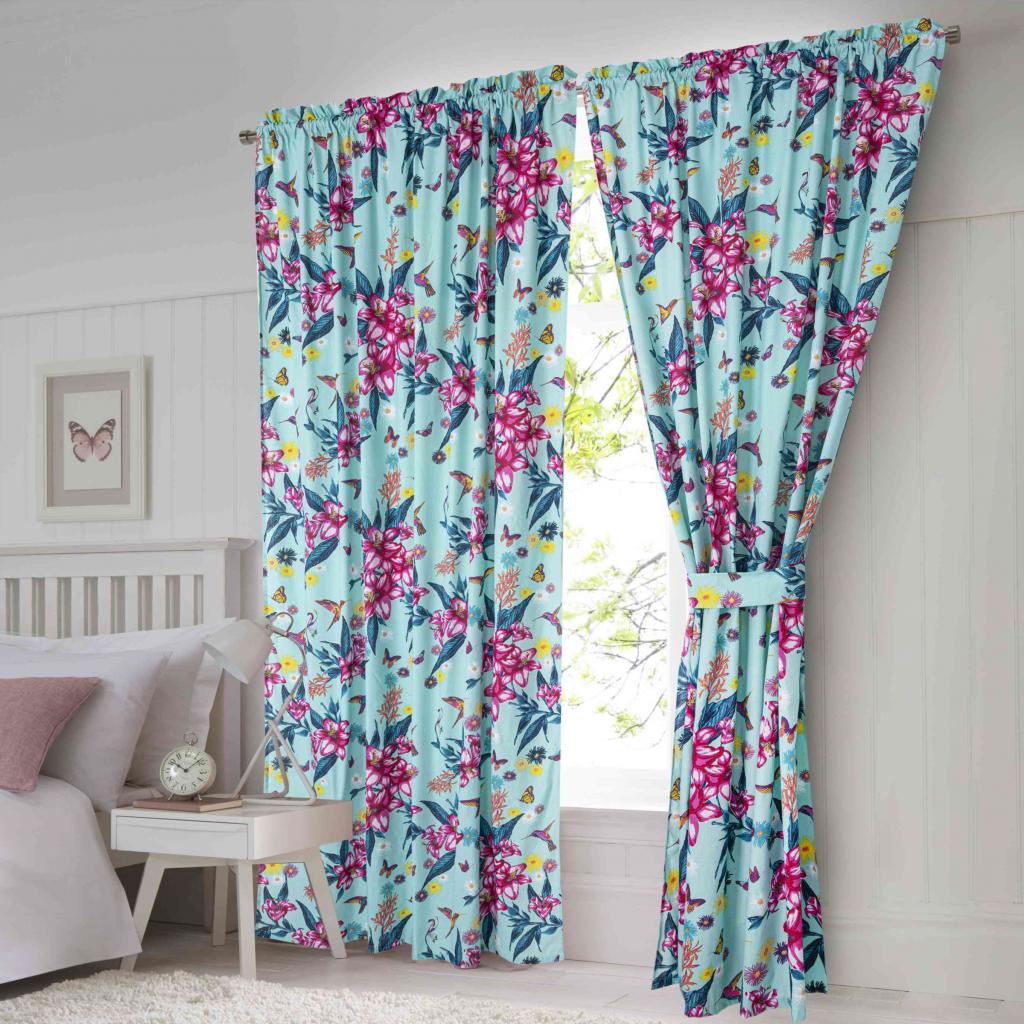 SET OD 2 ZAVJESE TROPICAL COLIBRI