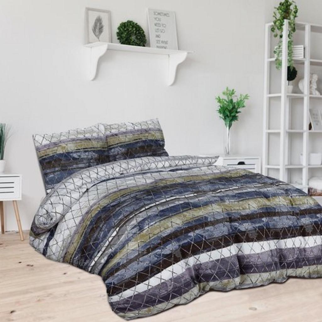 POSTELJINA HEXA STRIPE