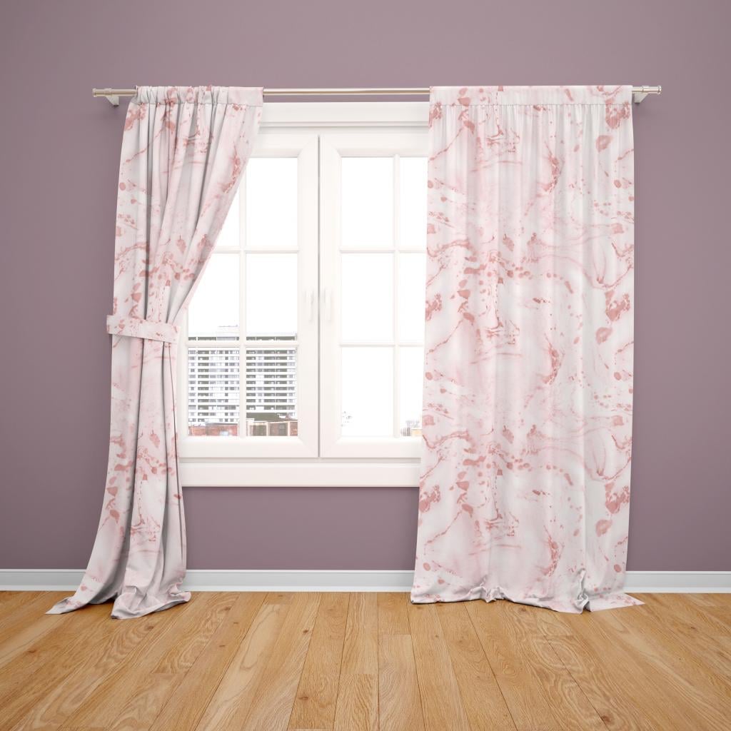 SET OD 2 ZAVJESE PINK MARBLE