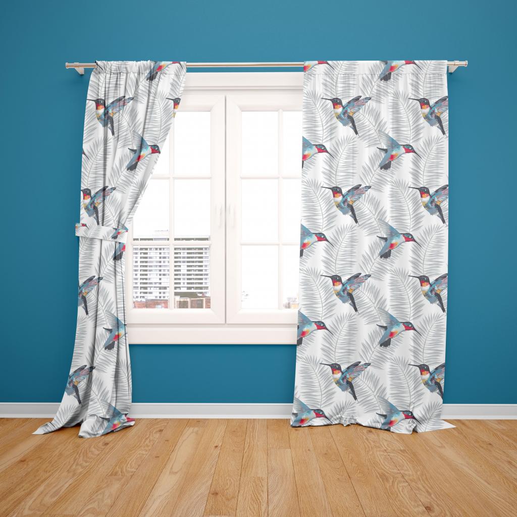 SET OD 2 ZAVJESE HUMMINGBIRDS