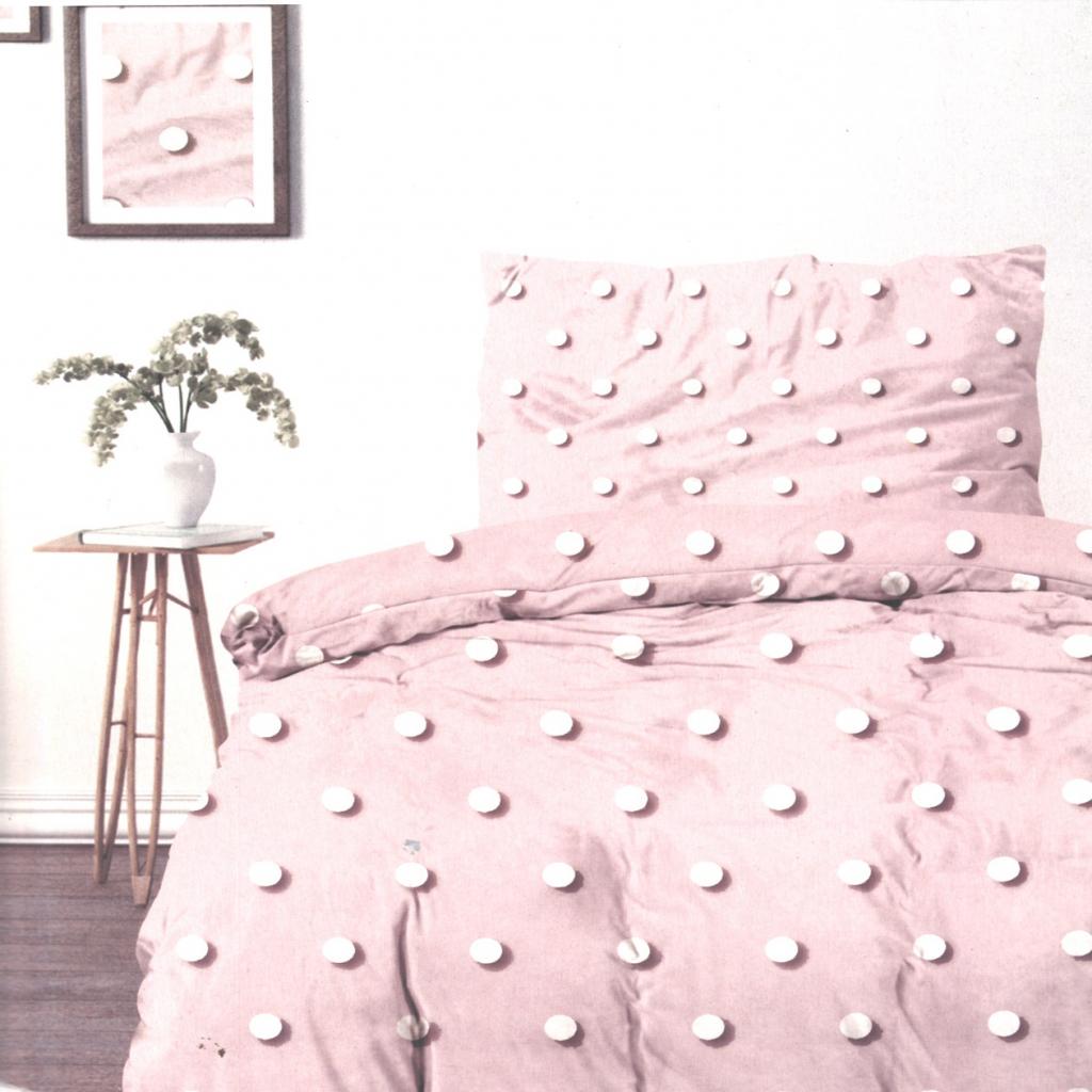 POSTELJINA PINK DOTS