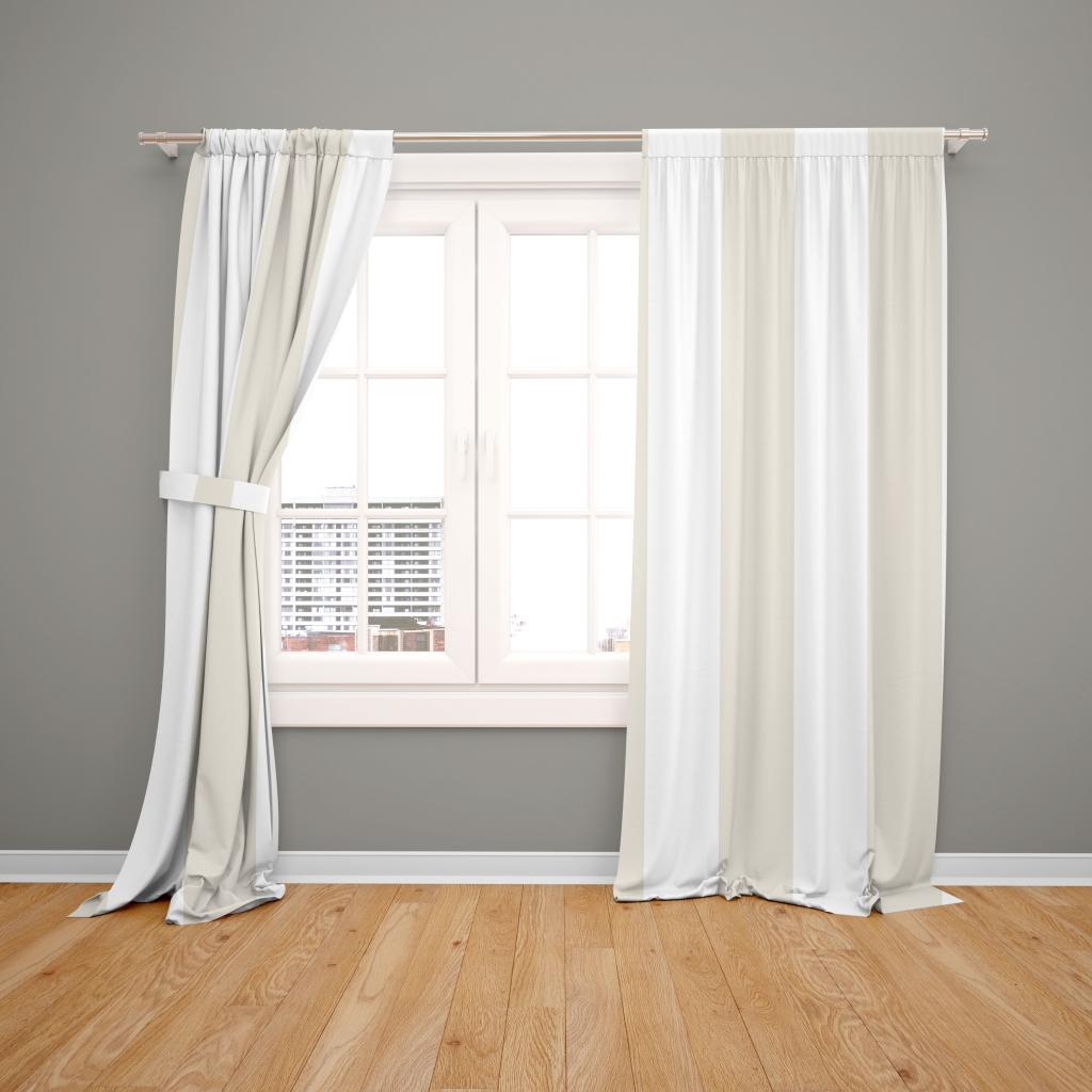 SET OD 2 ZAVJESE WIDE STRIPES