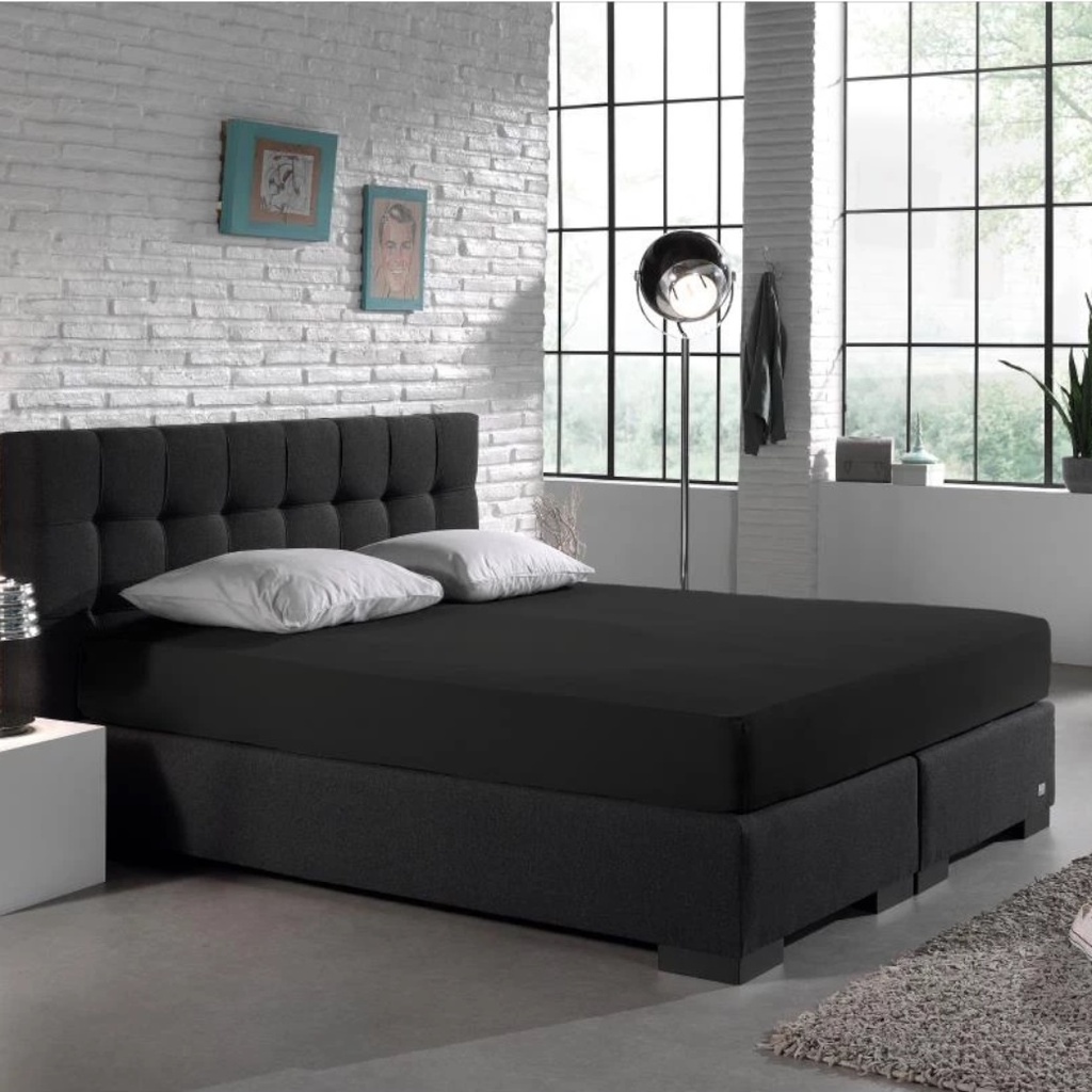 PLAHTA S GUMICOM JERSEY DVOSTRUKO TKANJE BLACK