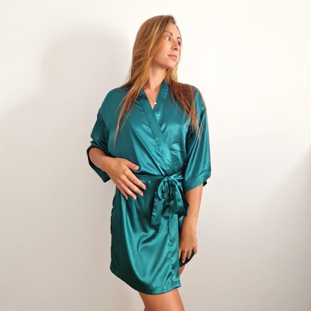 SATENSKI KIMONO PETROL