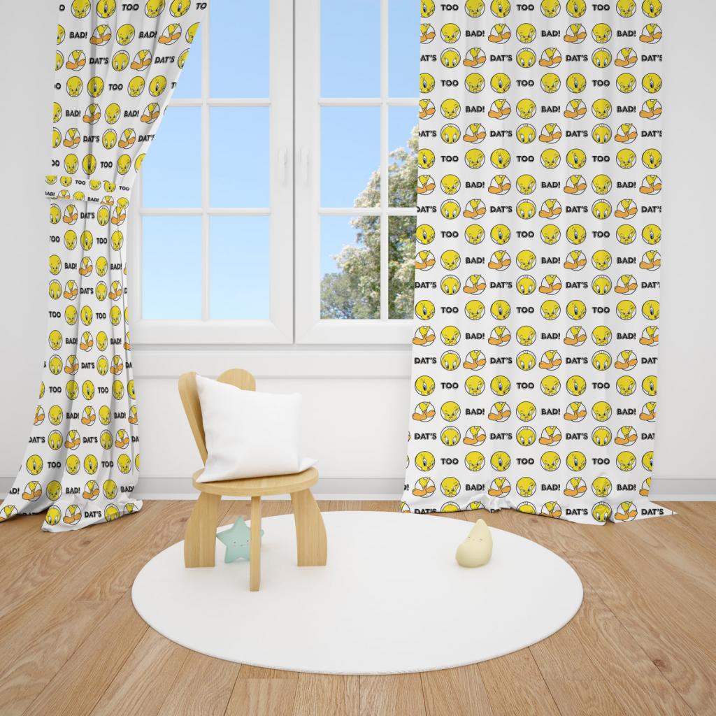 SET OD 2 ZAVJESE TWEETY CUTE OR WHAT