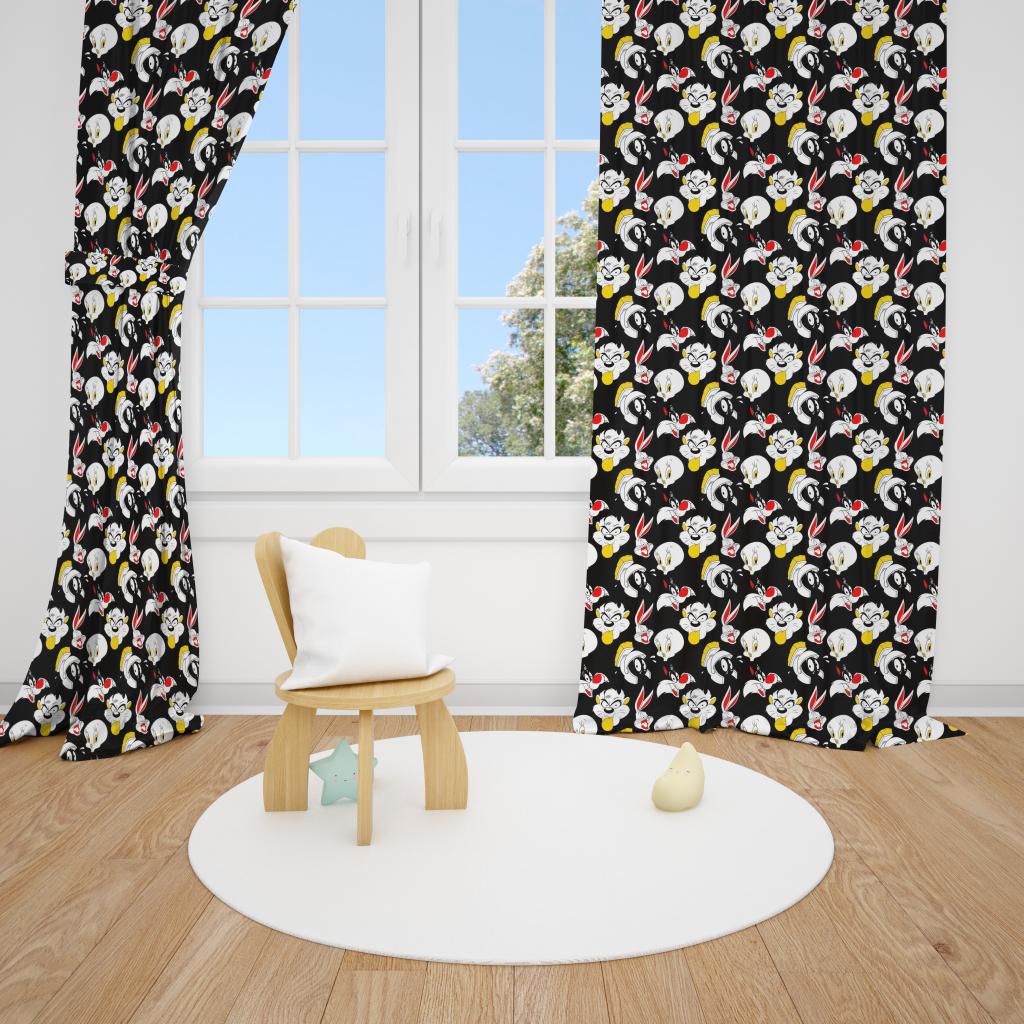 SET OD 2 ZAVJESE LOONEY TUNES  90s