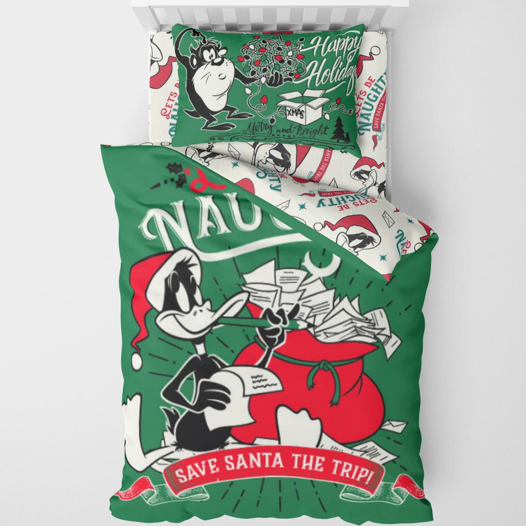 POSTELJINA LOONEY TUNES XMAS