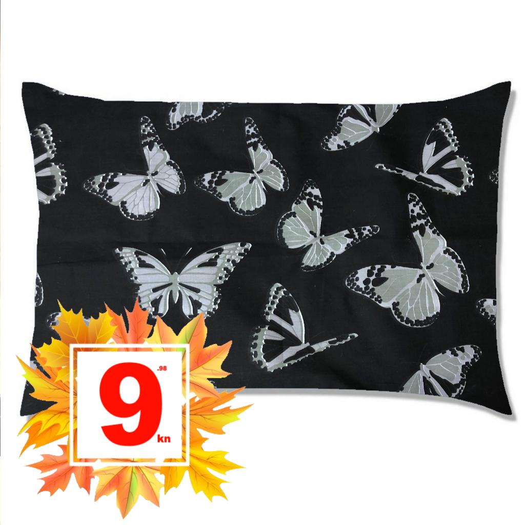 JASTUČNICA FLUTTER CRNA