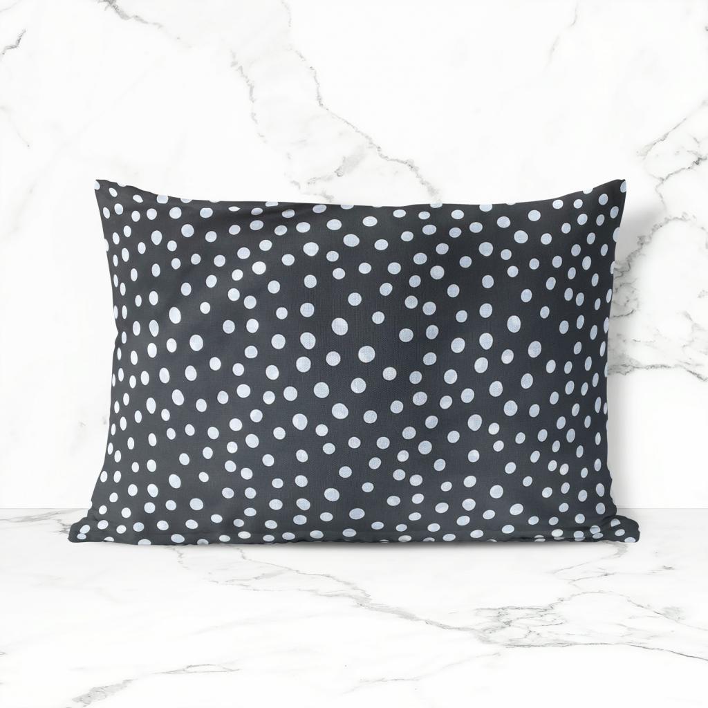 JASTUČNICA POLKA CRNA