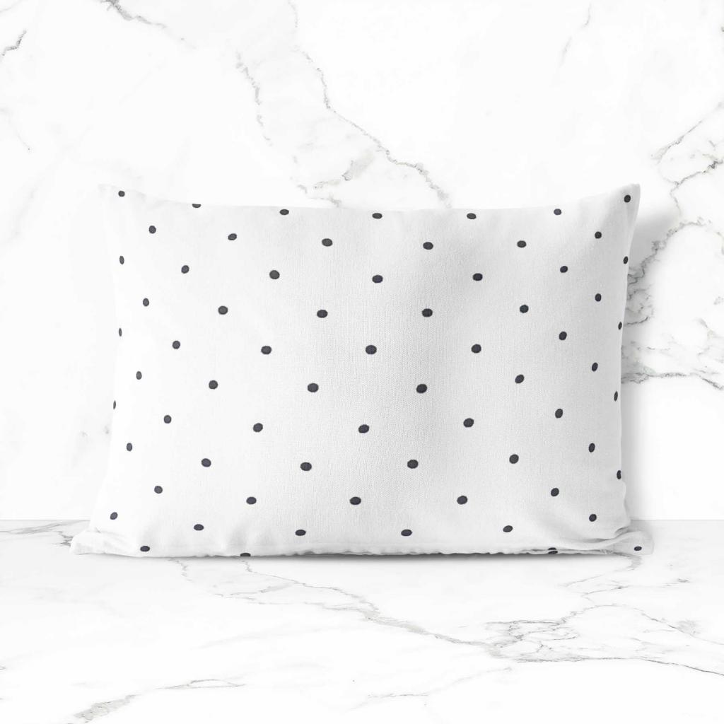 JASTUČNICA POLKA DOTS BIJELA