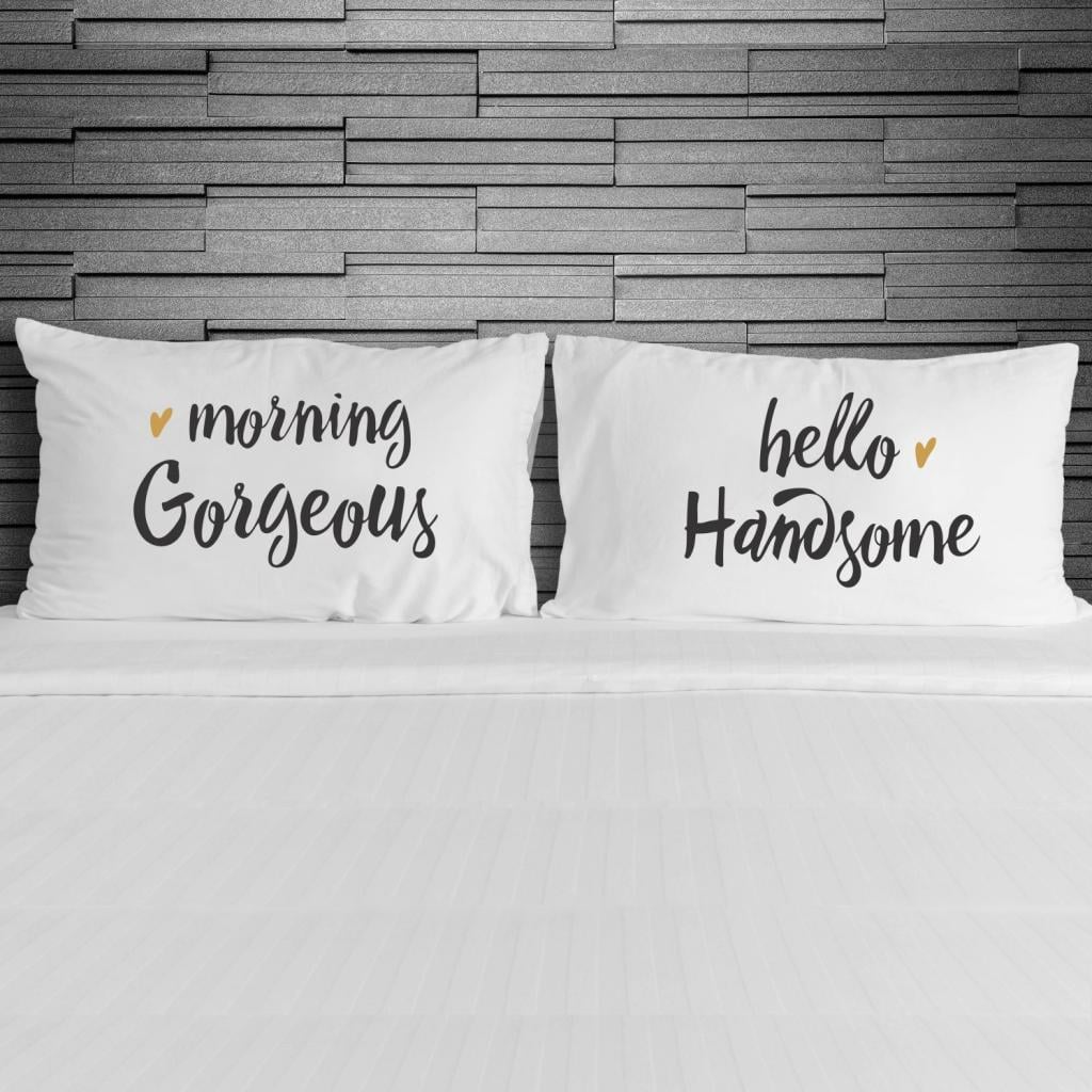 SET OD 2 JASTUČNICE MORNING GORGEOUS HELLO HANDSOME
