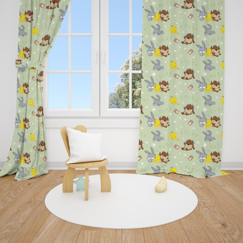 SET OD 2 ZAVJESE LOONEY TUNES CHIBI