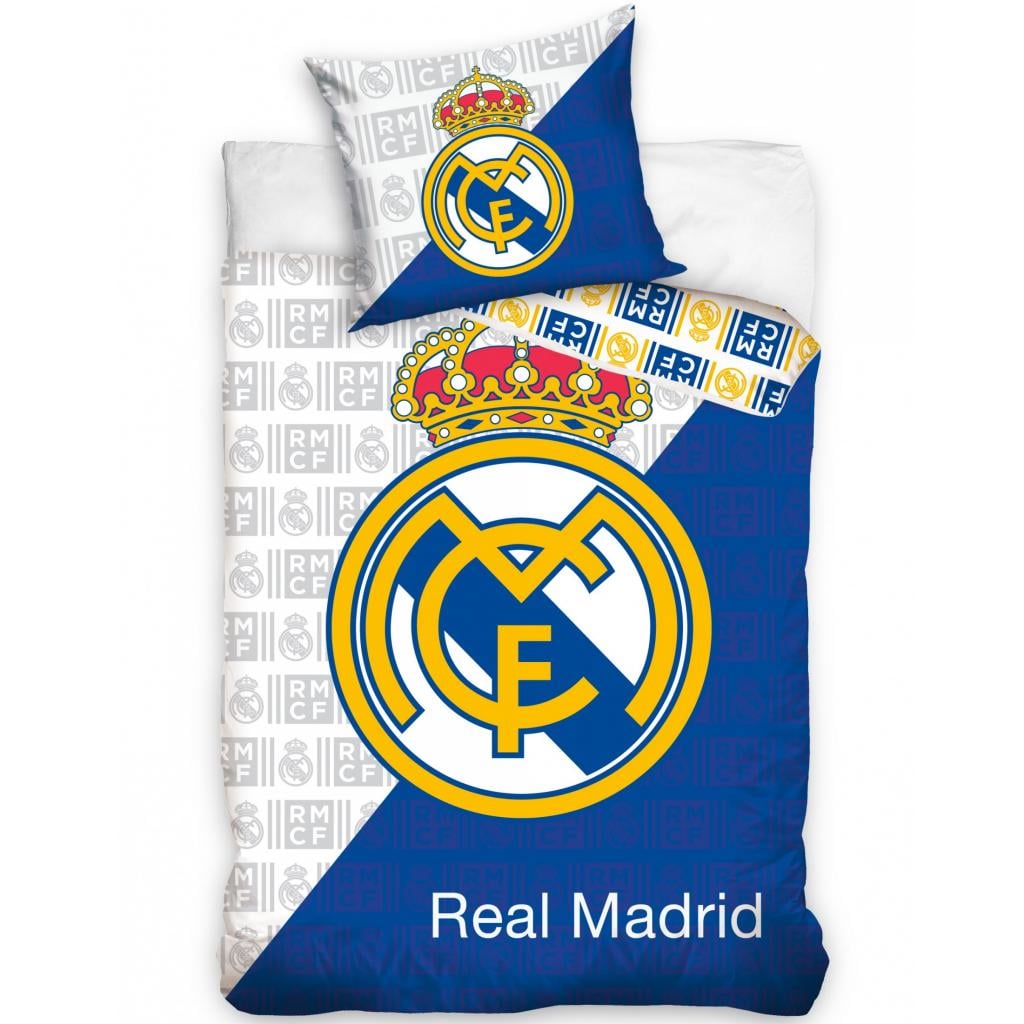 POSTELJINA REAL MADRID GOLD LOGO