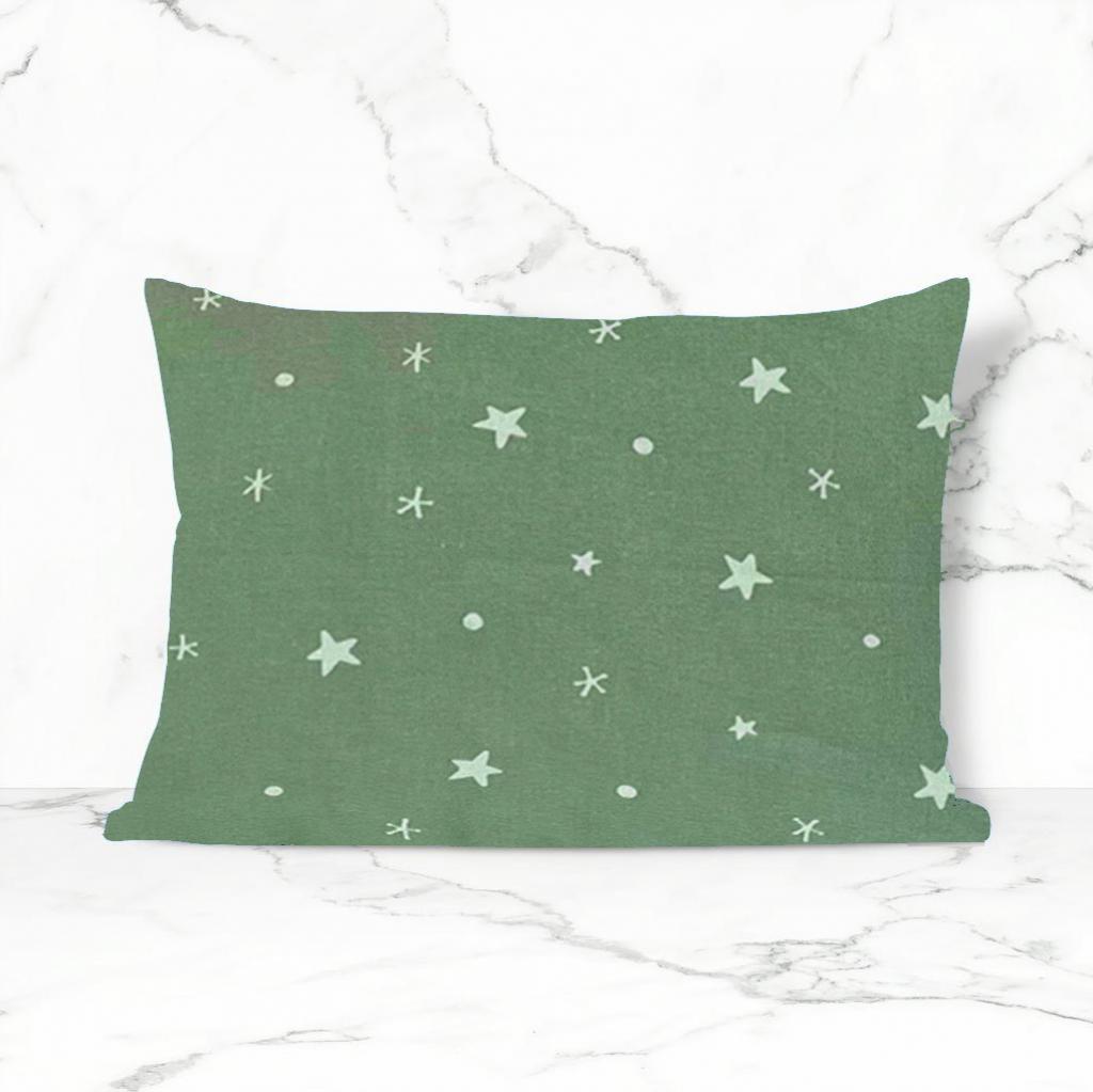 JASTUČNICA FLANEL STARS ZELENA
