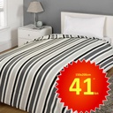 DEKA FLIS STRIPED CRNA