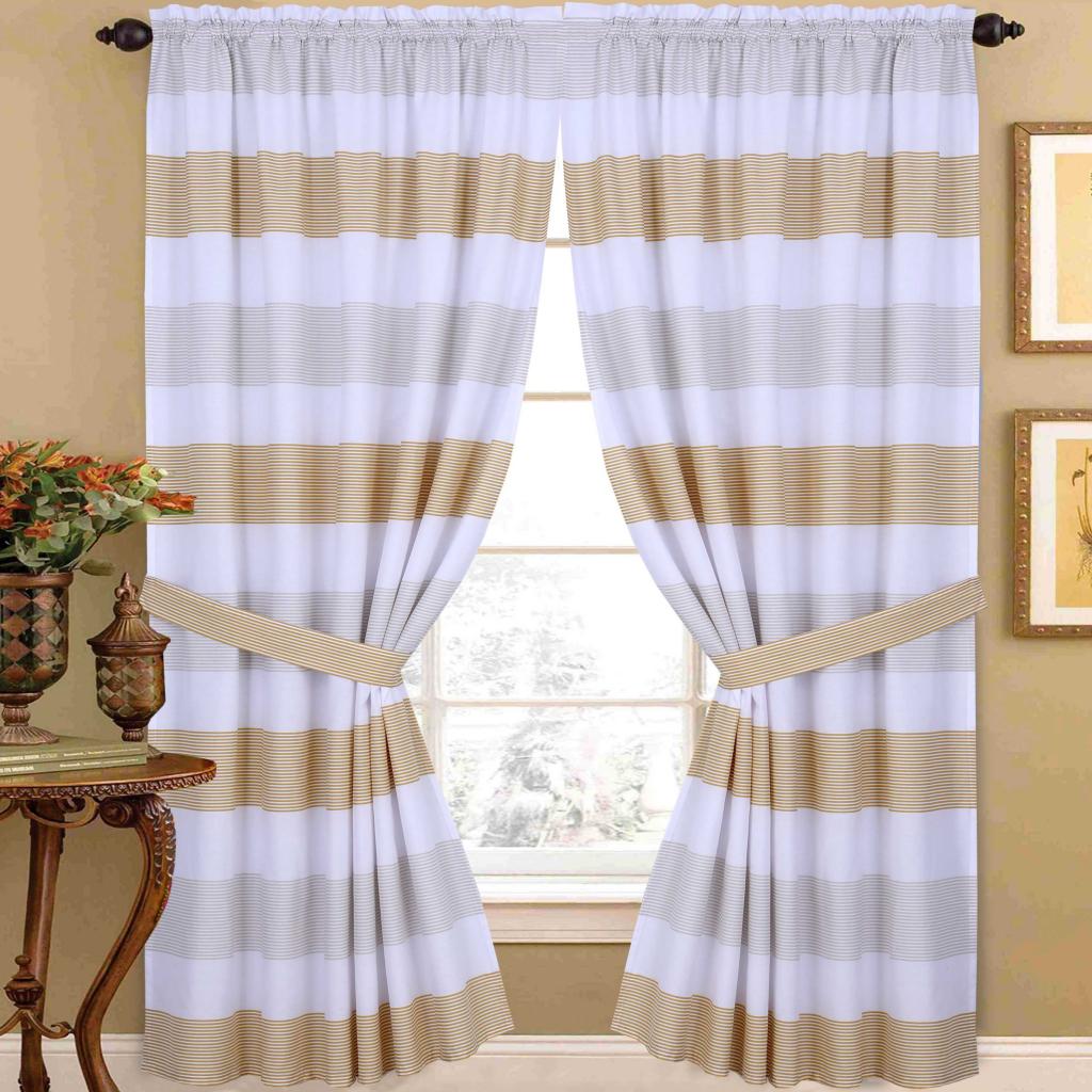 SET OD 2 ZAVJESE STRIPE GOLD 140X240(2KOM)