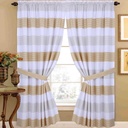 SET OD 2 ZAVJESE STRIPE GOLD 140X240(2KOM)