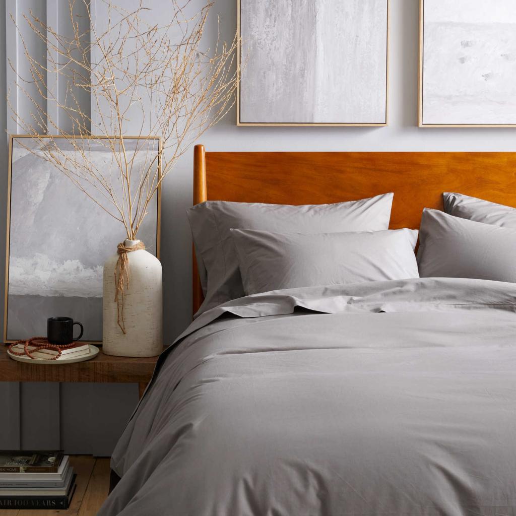 POSTELJINA PERKAL GREY