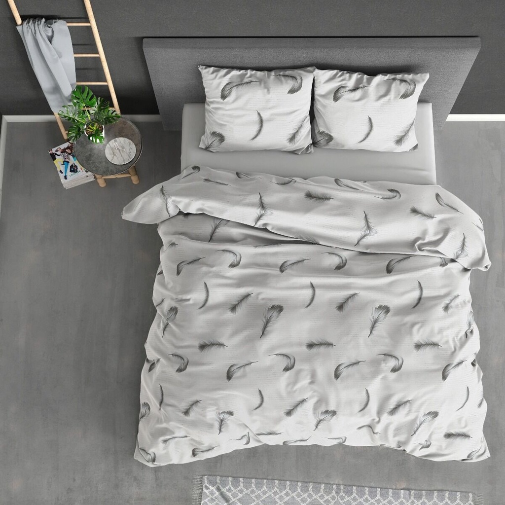 POSTELJINA FLANEL VINTAGE FEATHERS