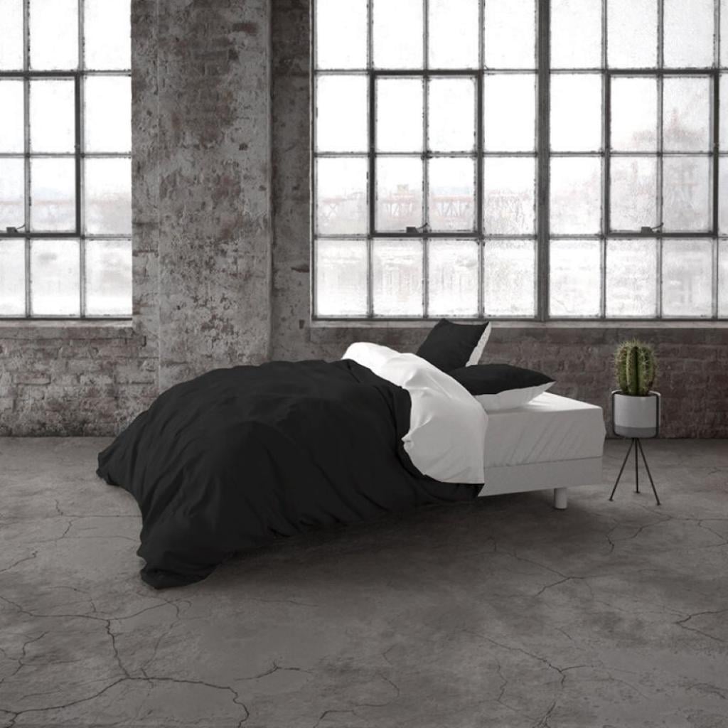 POSTELJINA TWO TONE WHITE/BLACK