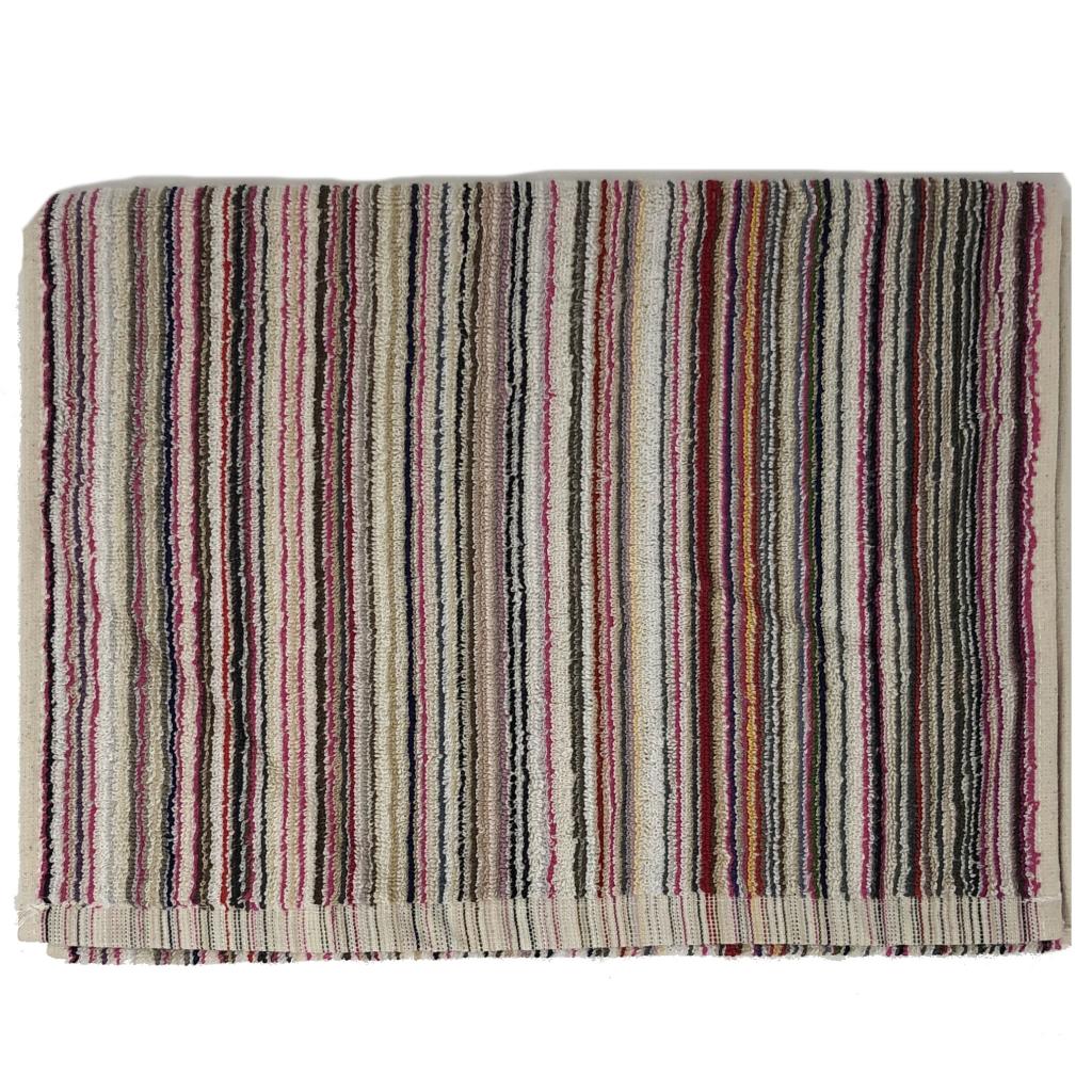 RUČNIK STRIPE ROZI