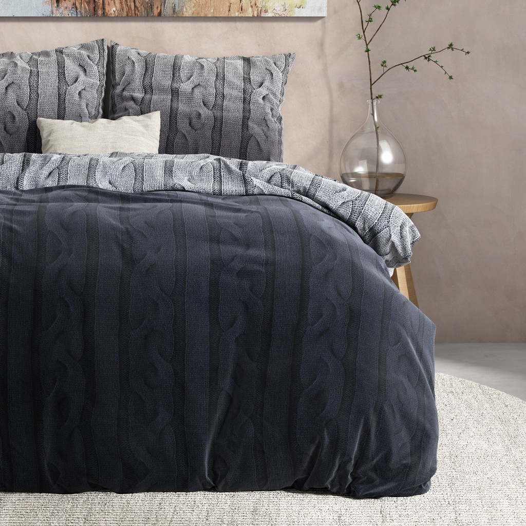 POSTELJINA FLANEL DANTE ANTHRACITE