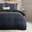 POSTELJINA FLANEL GRADIENT KNITS BLUE