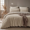 POSTELJINA TEDDY CHECK TAUPE 