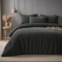 POSTELJINA TEDDY CHECK ANTHRACITE 
