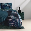 POSTELJINA SATEN WILD EDVARD FOREST BLUE 