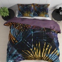POSTELJINA SATEN WILD MARINA NAVY 