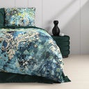 POSTELJINA SATEN WILD OCEAN DROPS BLUE 