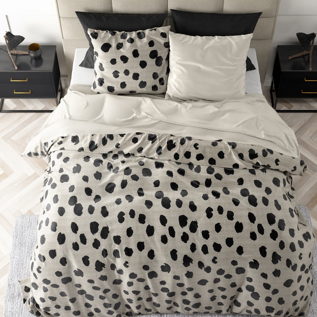 POSTELJINA VELVET STIP WHITE 