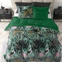 POSTELJINA VELVET BOTANICAL FOREST GREEN 