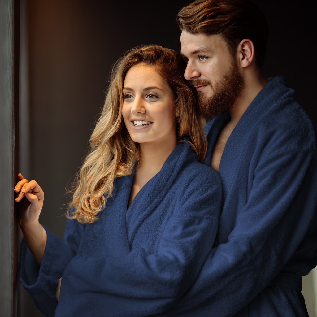 KUPAONSKI OGRTAČ SOFT TERRY NAVY 