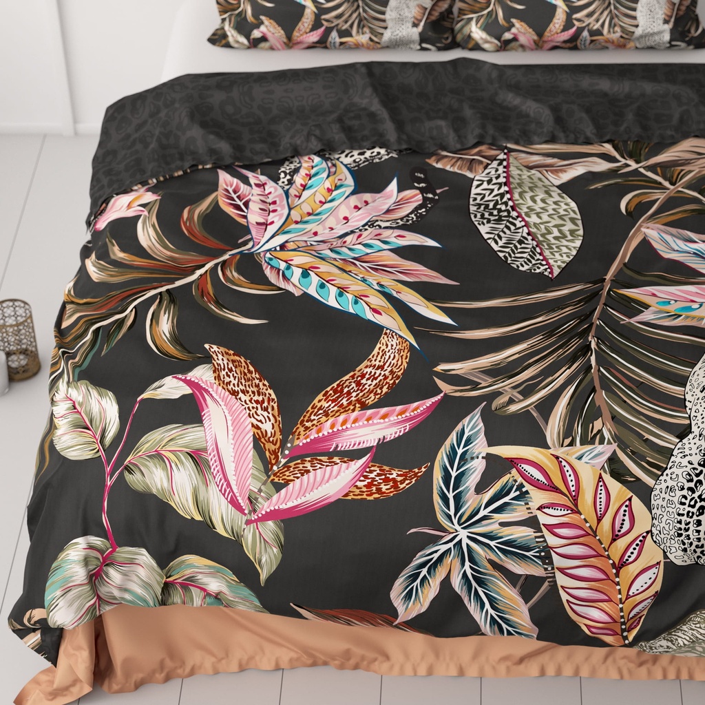 POSTELJINA SATEN FLORA MULTI 