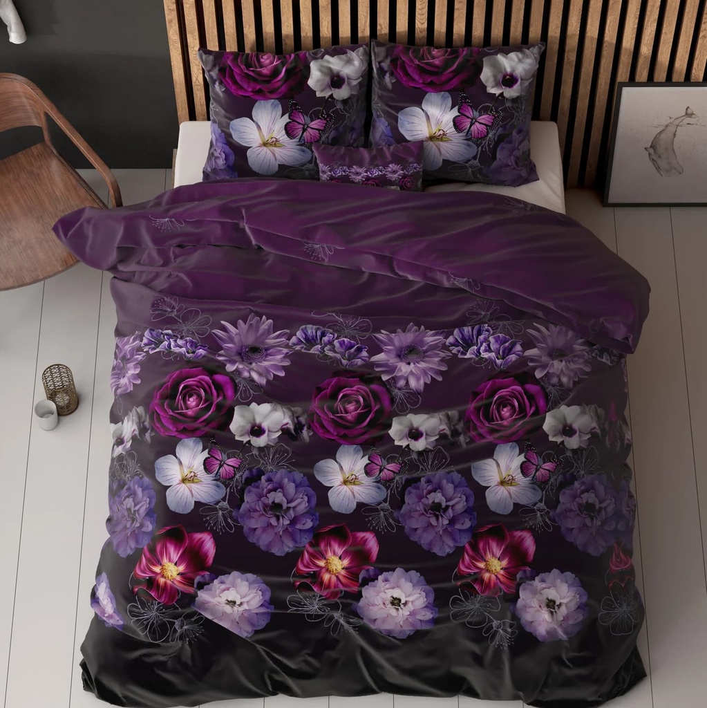 POSTELJINA ELEGANCE MAGIC FLOWER PURPLE 